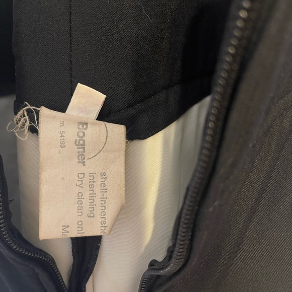 Vintage BOGNER Women's Insulated Black Pants with Bib Ski Snow - Picture 7 of 7